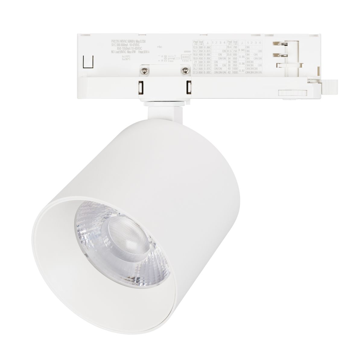 Трековый трехфазный светильник Arlight LGD-DYKE-4TR-R100-36W Day4000 (WH, 50 deg, 230V, DALI) (IP20 Металл) 058698