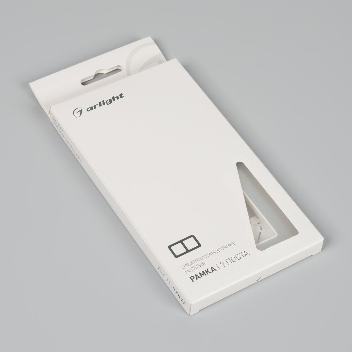 Рамка на 2 поста алюминиевая Arlight FRM-AKIRY-SFAL-2-SR 049737