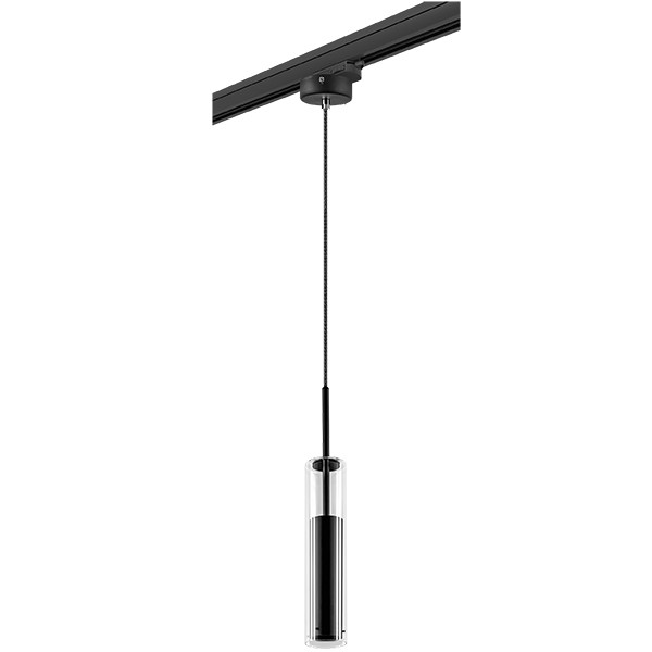 Трековый светильник Lightstar Track 3 black L3T756017 (756017+594007)