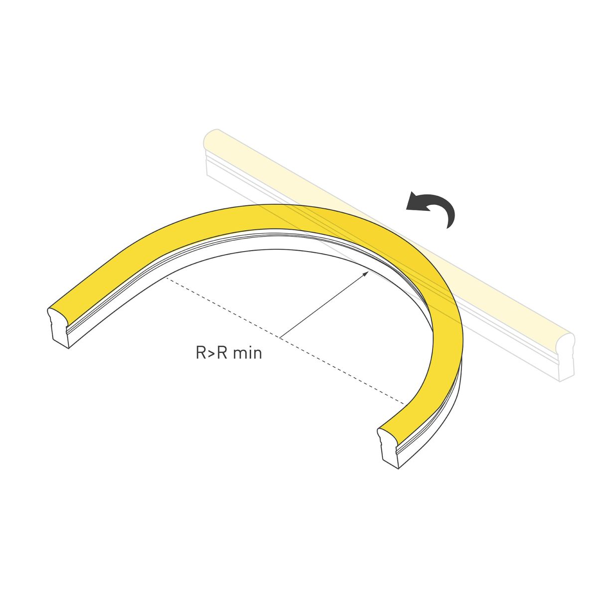 Светодиодная лента герметичная Arlight MOONLIGHT-PRO-SIDE-X320-12x24mm 48V Day4000 (10 W/m, IP67, 30m, wire x2) (Вывод боковой) 061058