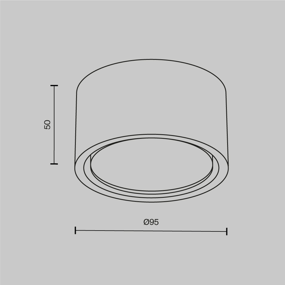 Накладной светильник Maytoni Conik Gyps C001CL-GX53-W