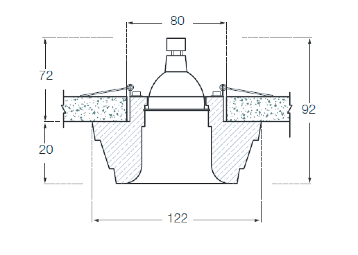 Встраиваемый светильник Donolux Decoro DL203G/2