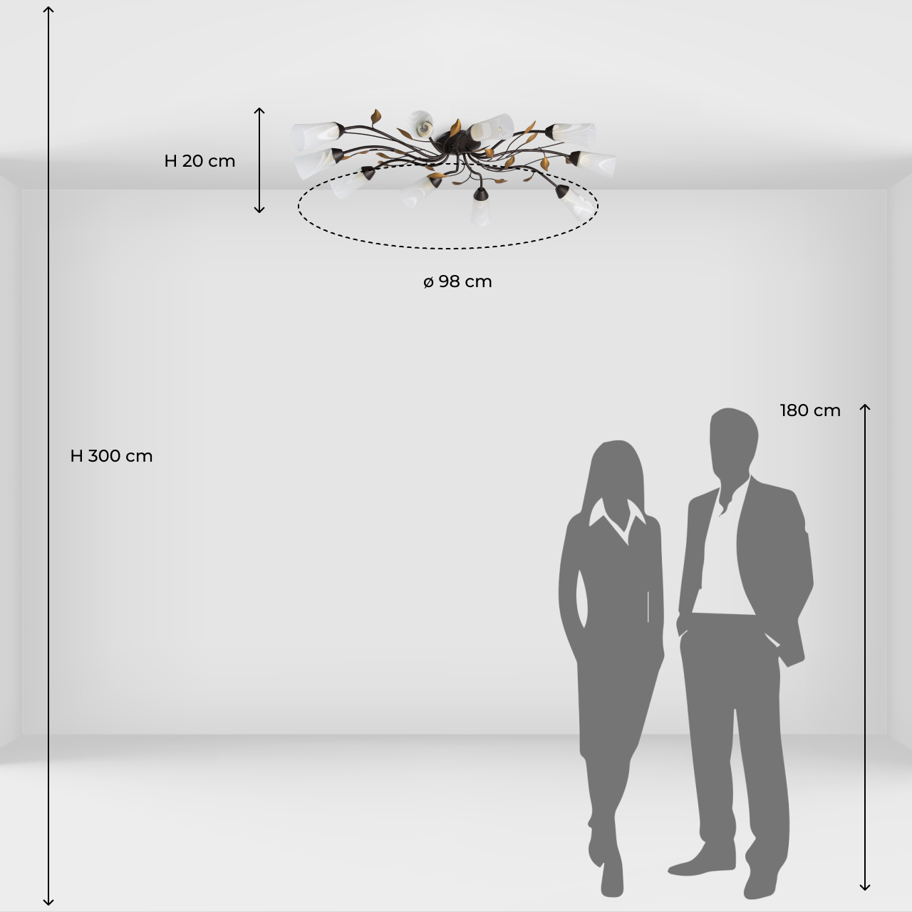 Потолочная люстра MW-Light Восторг 242015410