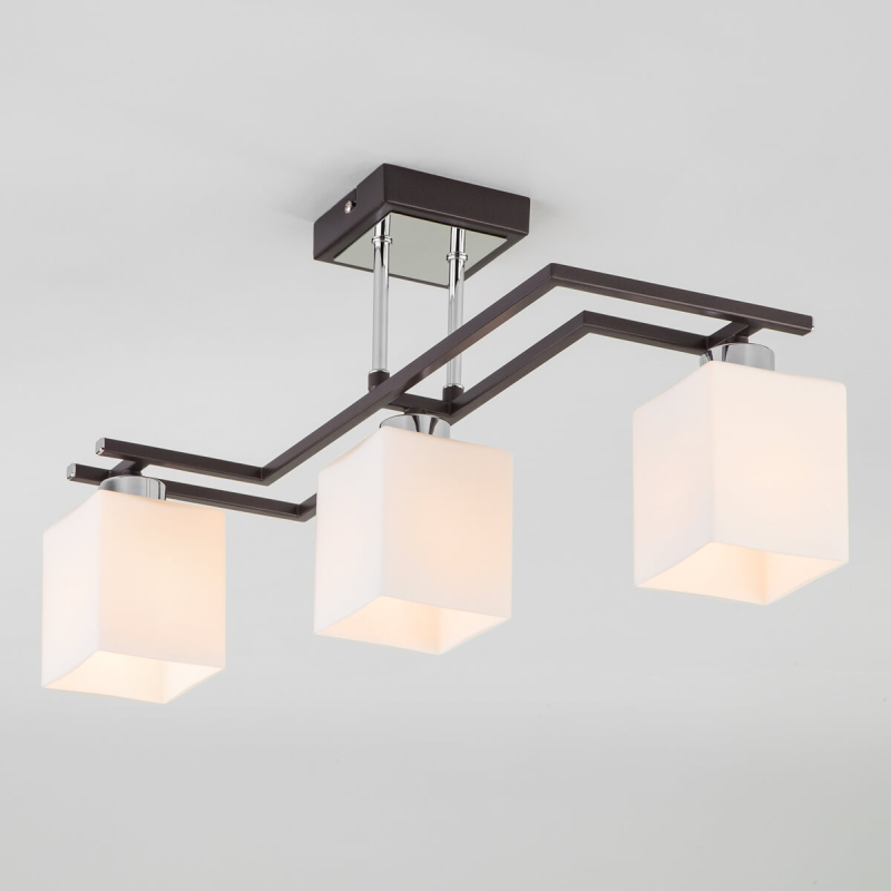 Потолочная люстра Eurosvet 70018/3 хром/венге