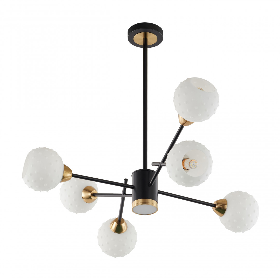 Люстра на штанге Arte Milano Neapolis 278408/6+1 BK/GD