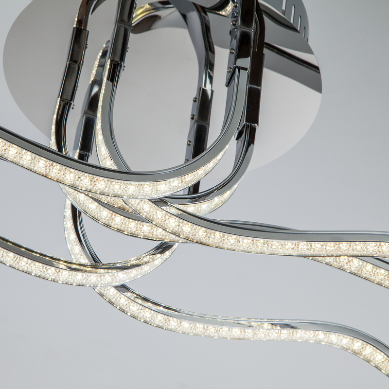 Потолочный светодиодный светильник Eurosvet Wave 90032/6 хром