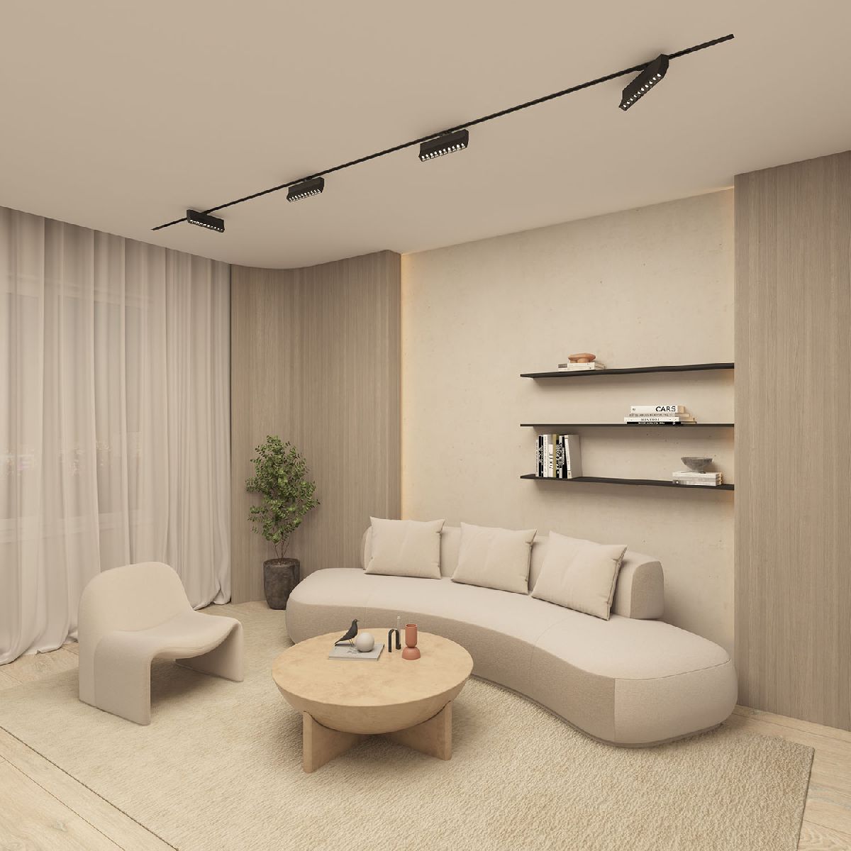 Трековый однофазный светильник Denkirs Edder DK6646-BK