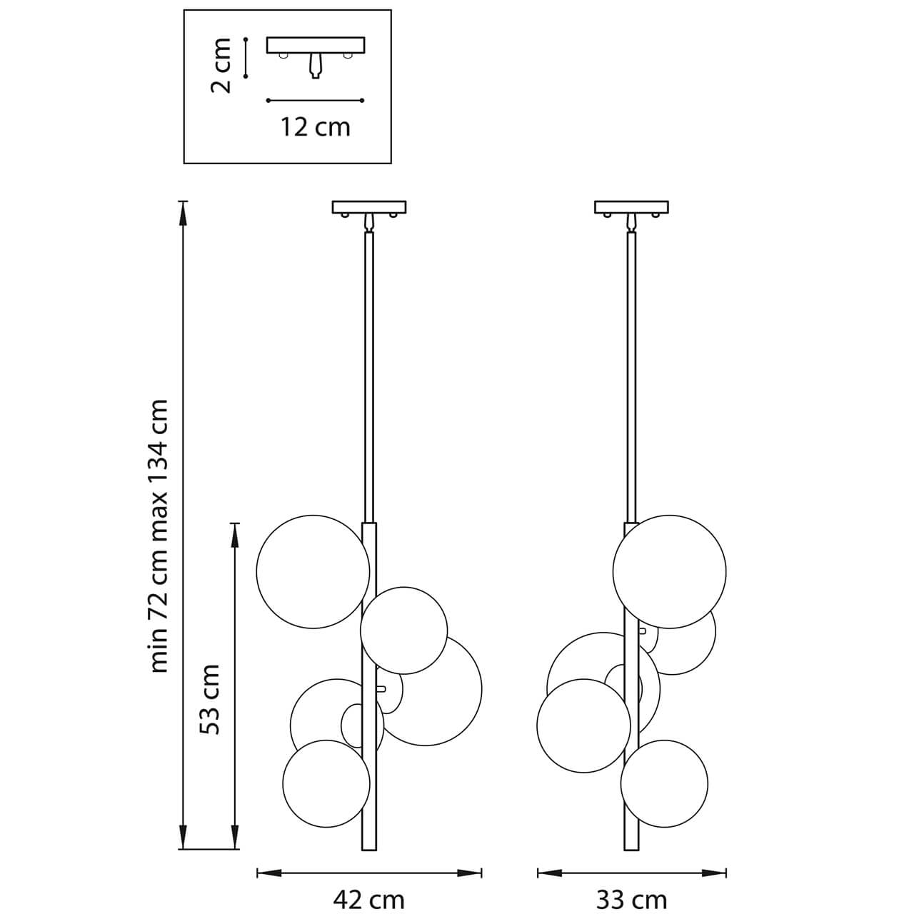 Люстра на штанге Lightstar Croco 815053