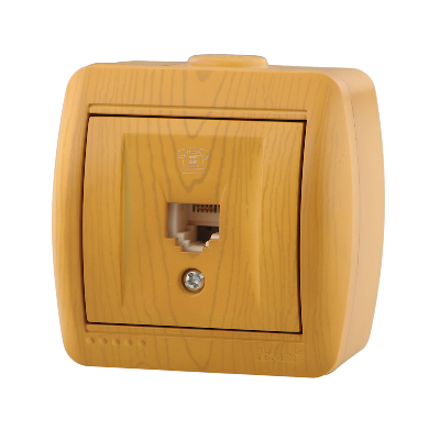 Розетка телефонная евро Lezard Nata 710-0700-137