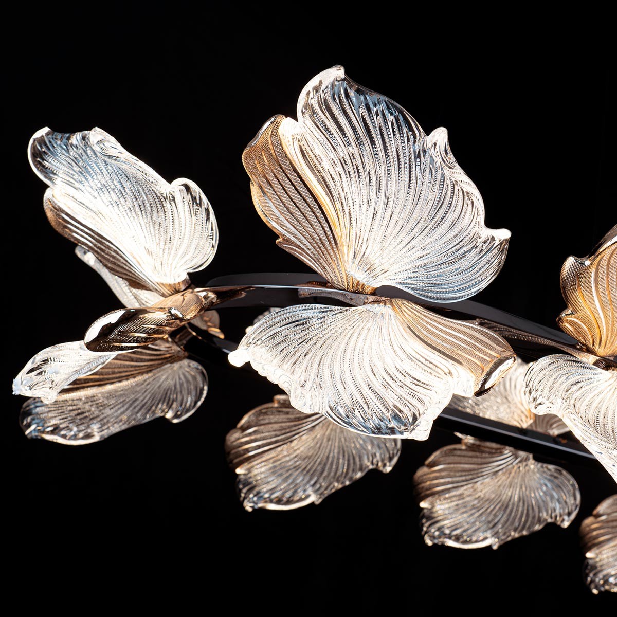 Подвесная люстра флористика Modelux ML.2412.1050 BK