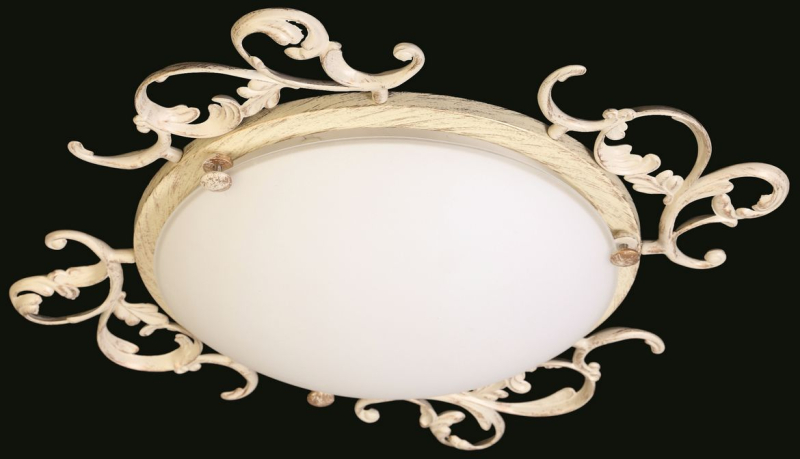 Настенно-потолочный светильник Natali Kovaltseva VINTAGE 11366/3C WHITE GOLD