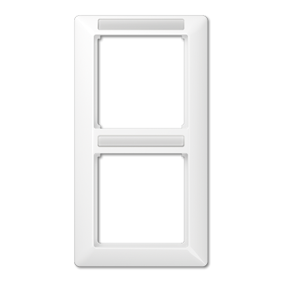 Рамка двухместная с полем для надписи Jung AS582BFINAWW