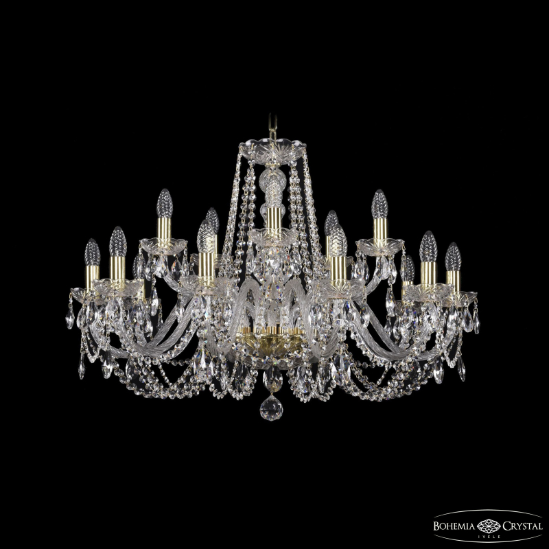 Подвесная люстра Bohemia Ivele Crystal 1402/10+5/300 G