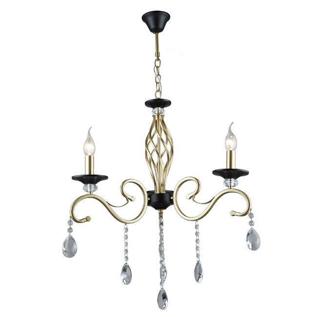 Подвесная люстра Wedo Light Elek WD3596/3H-GD-BK-CL