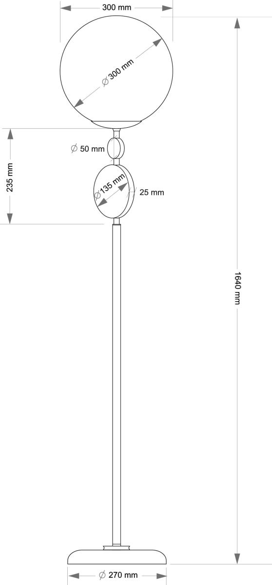 Торшер Kutek Dimaro DIM-LS-1(P)