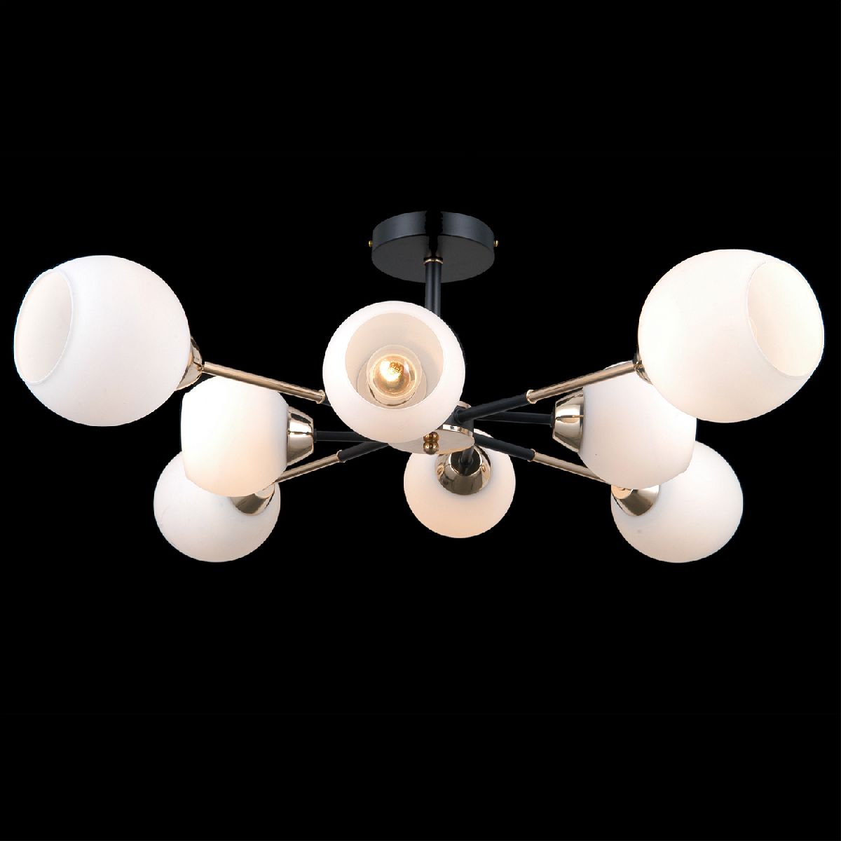 Люстра на штанге Illumico IL0715-8CSQ-24 BK GD LIBRA