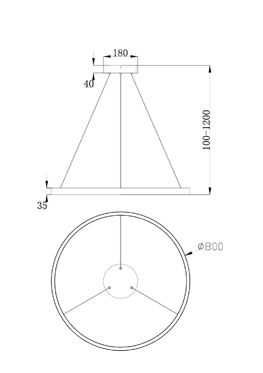 Подвесной светильник Maytoni Rim MOD058PL-L42B4K