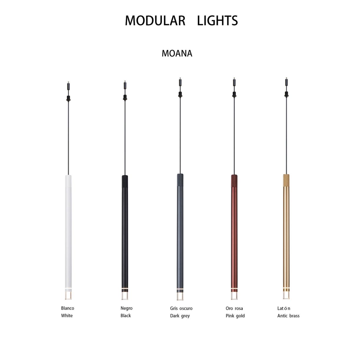 Подвесной модульный светильник без основания Mantra Moana 9337