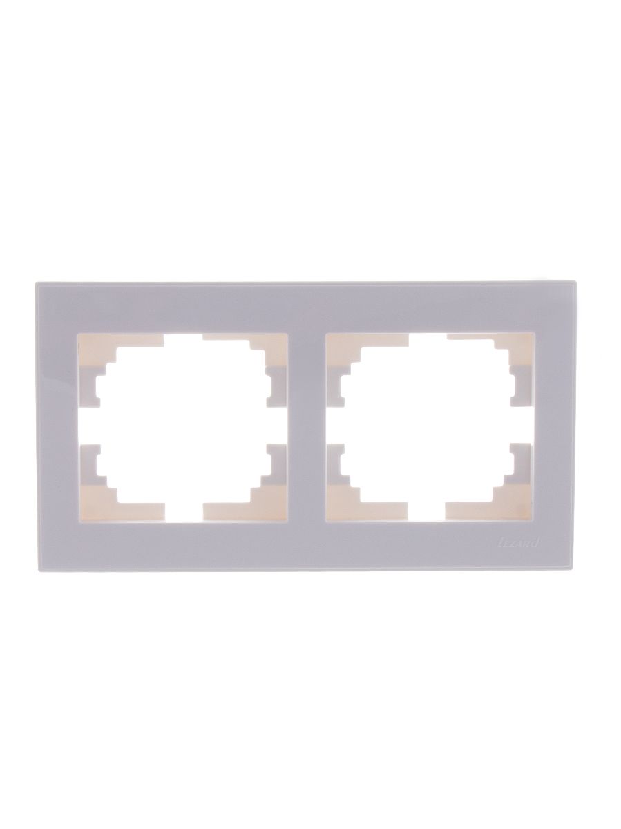 Рамка 2-местная горизонтальная Lezard Rain 703-0202-147