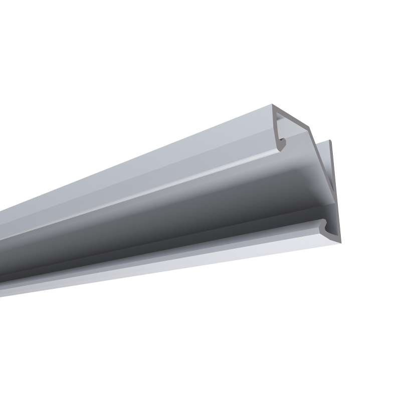 Профиль угловой накладной Apeyron ширина ленты до 10мм (рассеиватель, заглушки - 2шт) 08-31