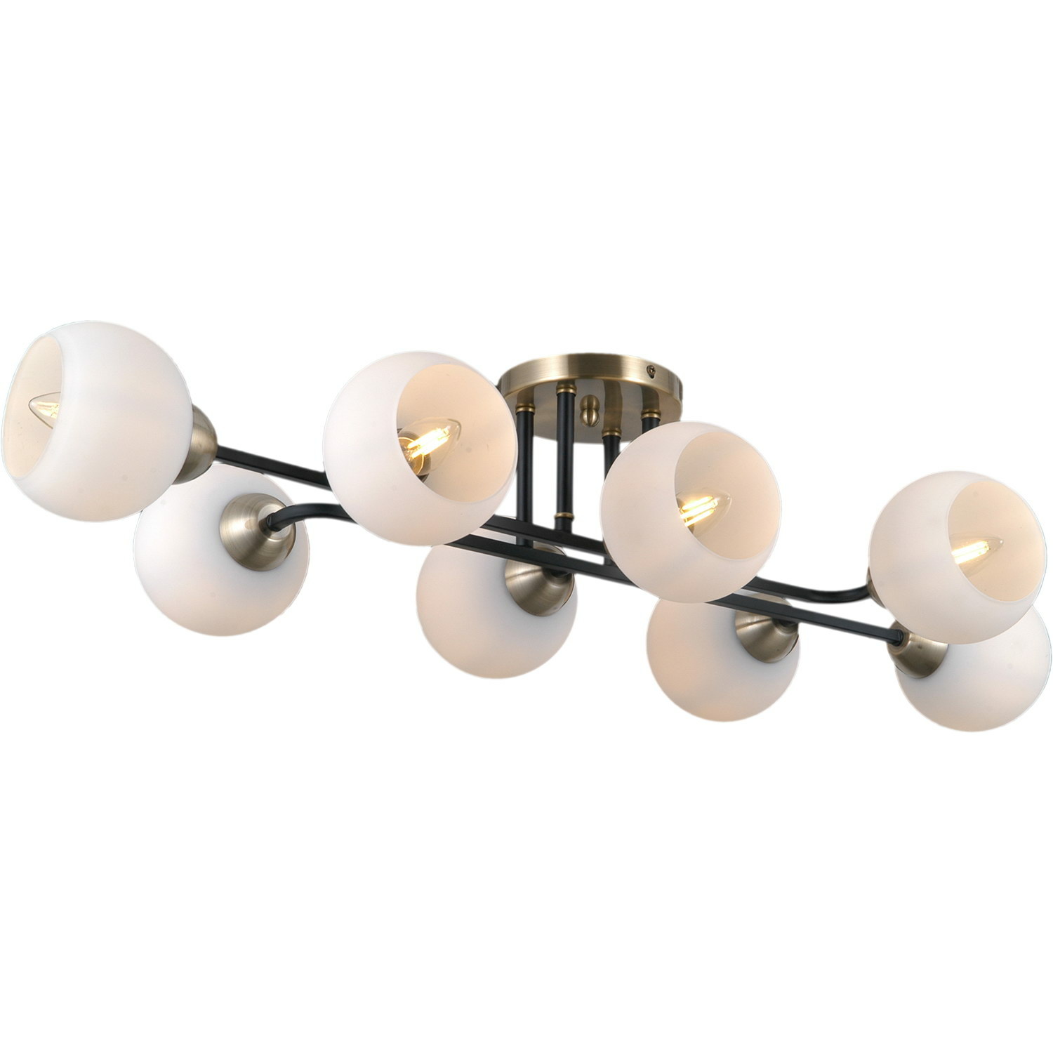 Люстра на штанге Illumico IL0395-8CBSQ-79 BK WT