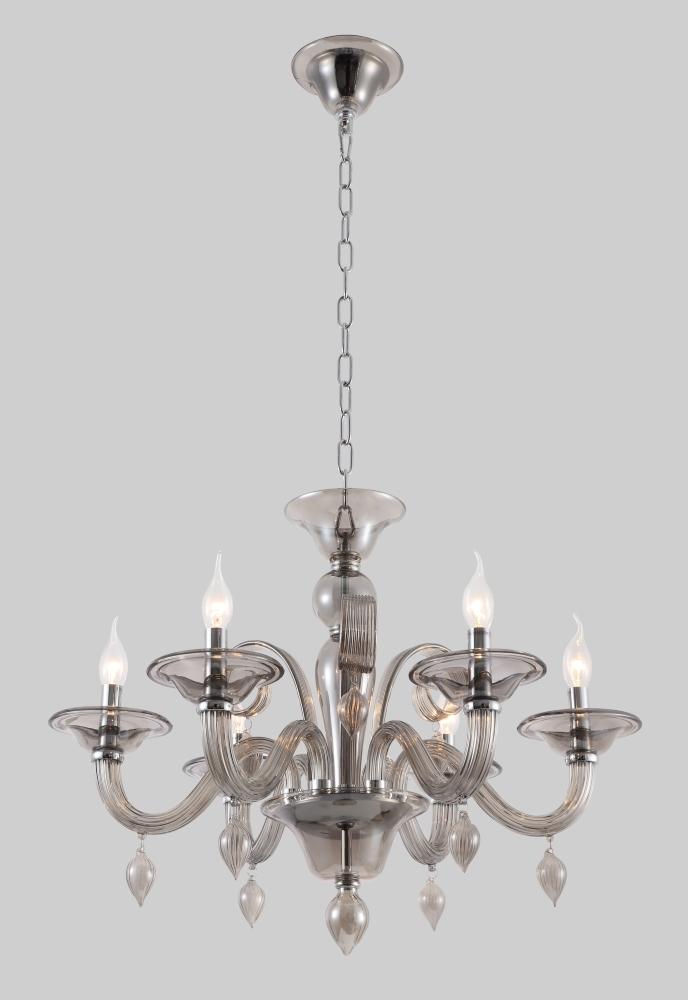 Подвесная люстра Crystal Lux Caetano SP-PL6 Smoke