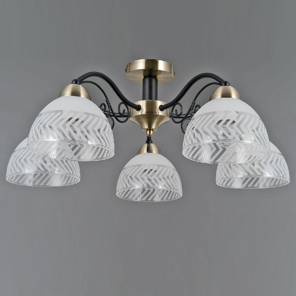 Потолочная люстра Illumico IL0435-5CSQ-24 BK AB SPICA