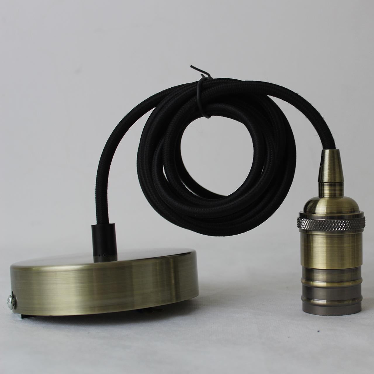 Ретро патрон с подвесом E14 Бронза Sun Lumen 056-748