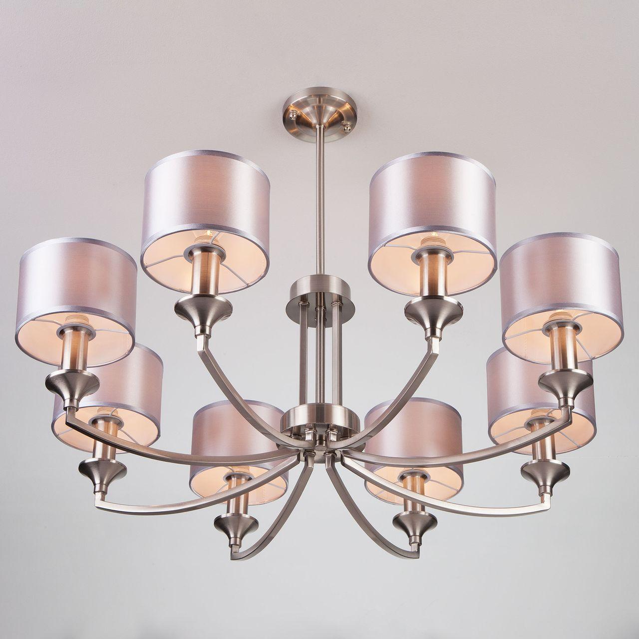 Подвесная люстра Eurosvet Diana 60067/8 сатин-никель