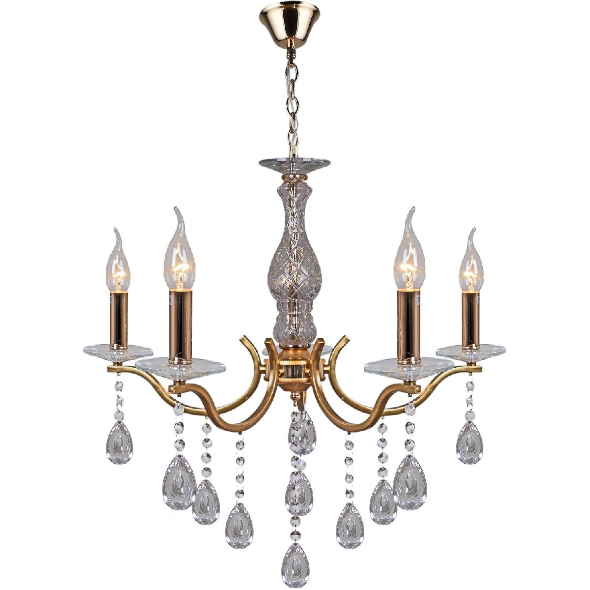 Подвесная люстра Reluce 03813-0.4-05 GD+FGD