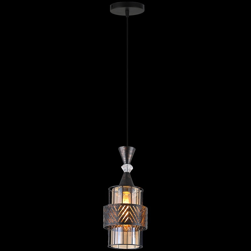 Подвесной светильник Reluce 03116-0.9-01 BK+PATINA GOLD