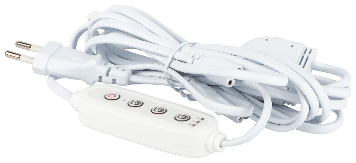 Разветвитель сетевой для линейных светильников Эра 3х IEC C7 2pin+timer (4/8/12 H) 2 м Б0066933