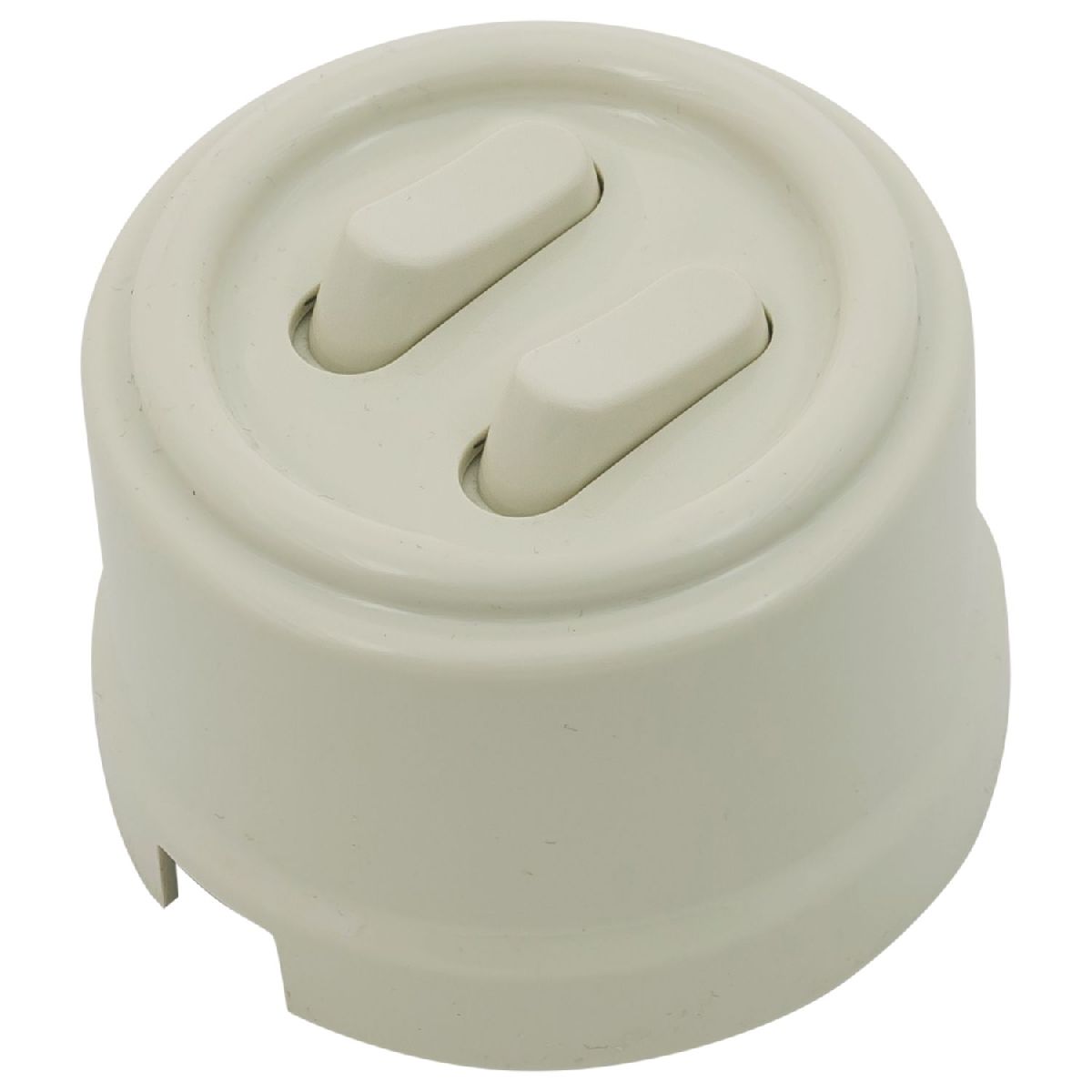 Выключатель двухклавишный Bironi Лизетта B1-222-211