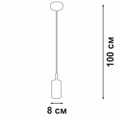 Подвесной светильник Vitaluce V46391-0/1S