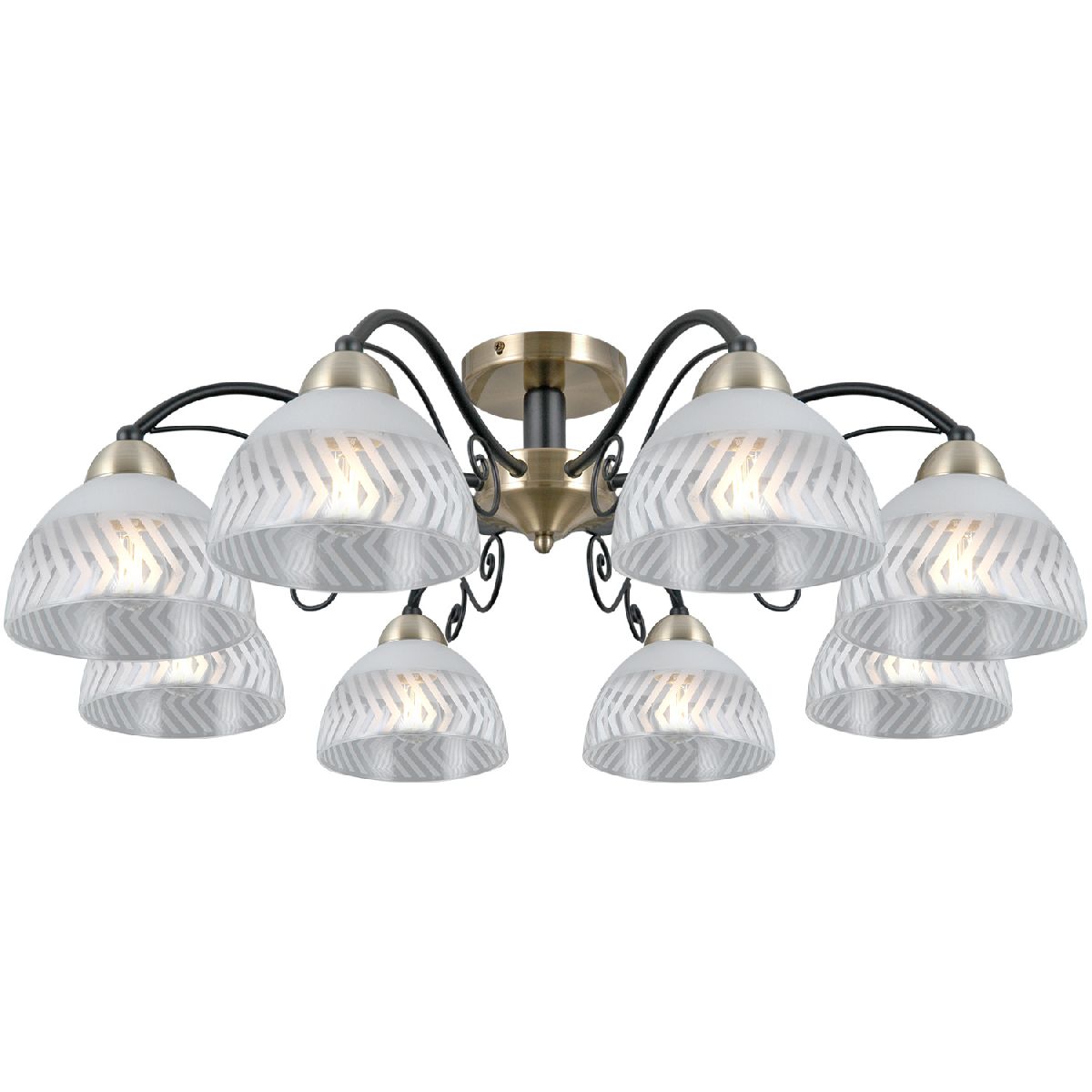 Потолочная люстра Illumico IL0435-8CSQ-24 BK AB SPICA