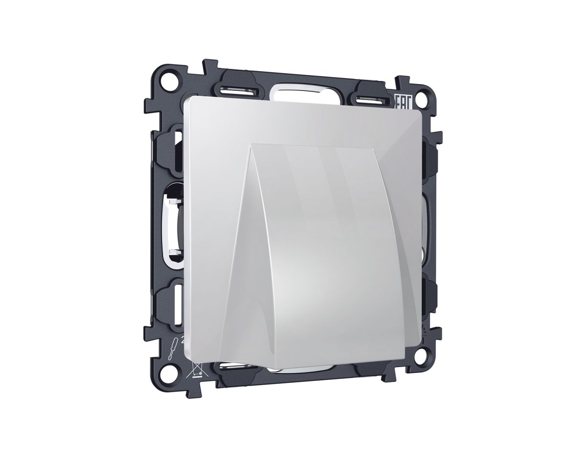 Комплект вывода кабеля с фиксатором Alfa Серебро глянец Quant Ambrella Volt MA415810 (AP4158, VM238)