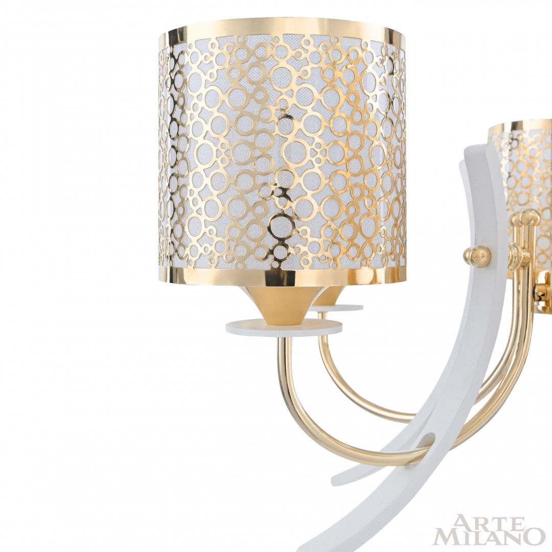 Подвесная люстра Arte Milano Florentia-6067 306067/6 Wh/Gd