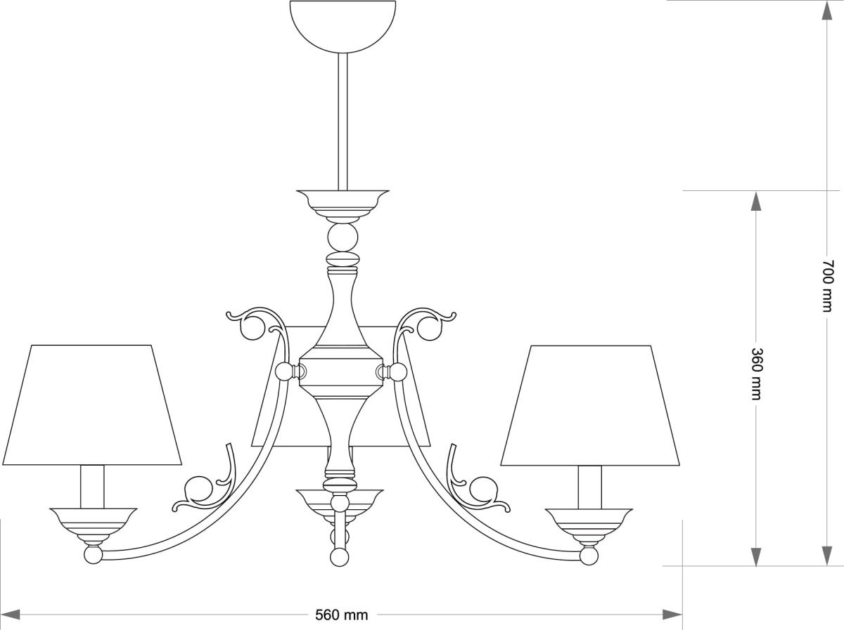 Подвесная люстра Kutek Casamia Abazur CAS-ZW-3(P/A)
