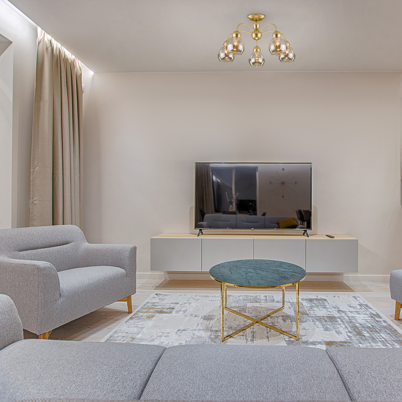 Потолочная люстра Eurosvet Fabia 30148/5 перламутровое золото