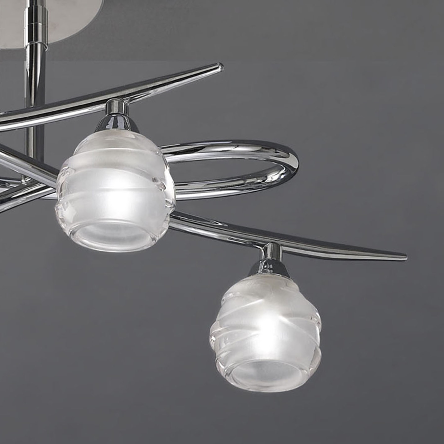 Потолочная led люстра Mantra Loop Chrome 1803