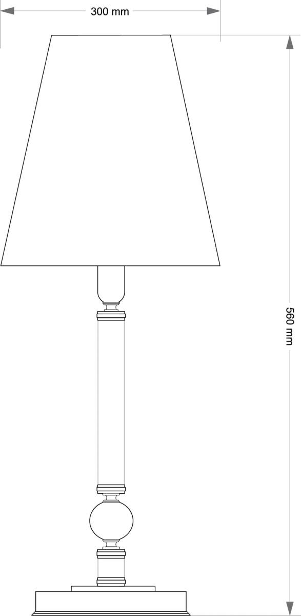Настольная лампа Kutek Rossano ROS-LG-1(P/A)