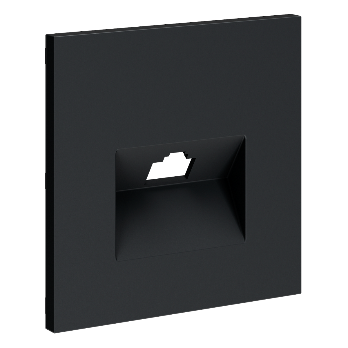 Накладка для розетки компьютерной RJ45 кат.6 Voltum S70 (графит) VLS001307