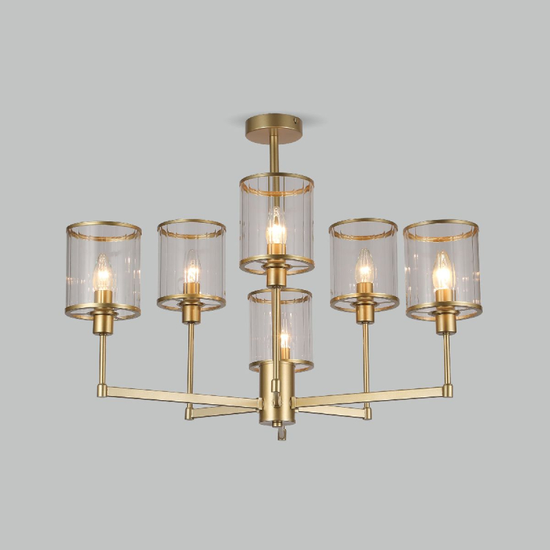 Люстра на штанге Eurosvet Inari 60144/6 золото Smart a061942