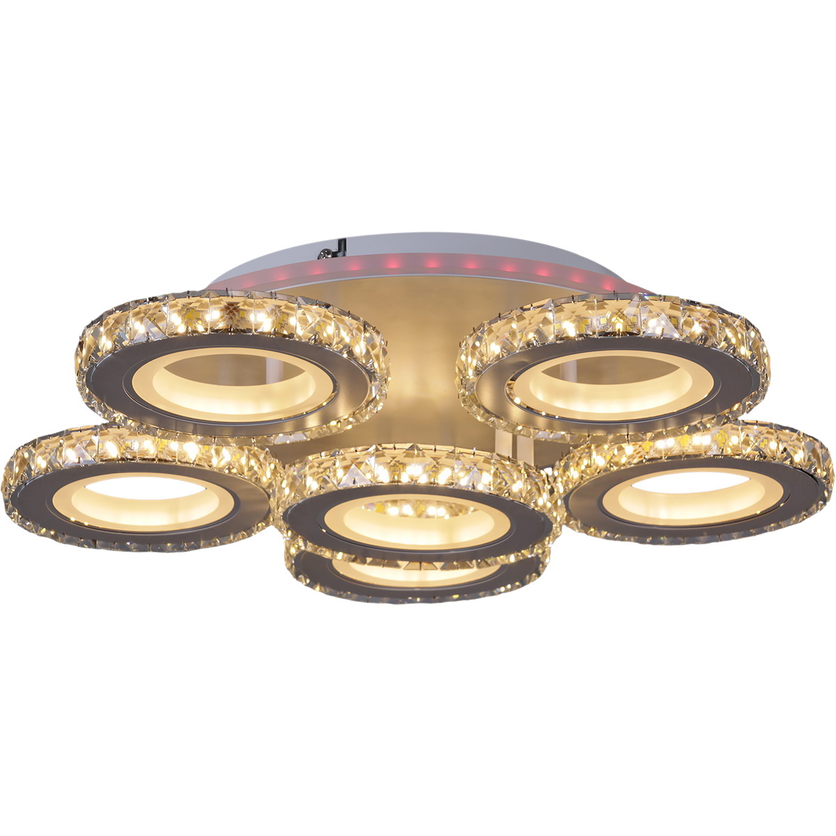 Потолочная люстра Reluce 03900-0.3-5+1A WH+CR (RGB)