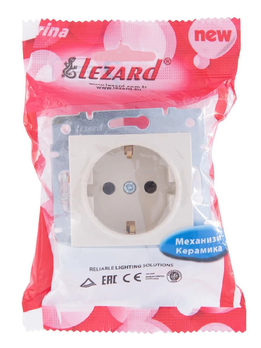 Розетка с/з Lezard Karina 707-0388-122B