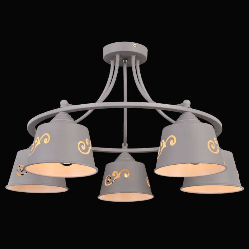 Накладная люстра Natali Kovaltseva PRIME 75100/5C STAIN GRAY