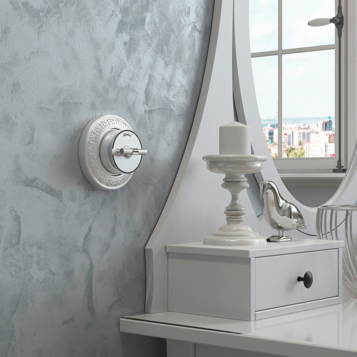 Переключатель одноклавишный Werkel Vintage 4690389174674 W5812054