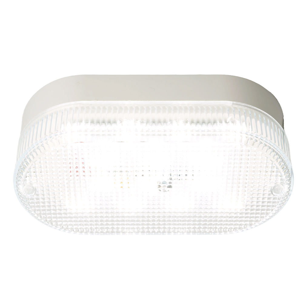 Настенно-потолочный светильник Feron 51511 Светодиодный светильник серии TR ЖКХ Овал 12Вт, 4000К, призма, IP53