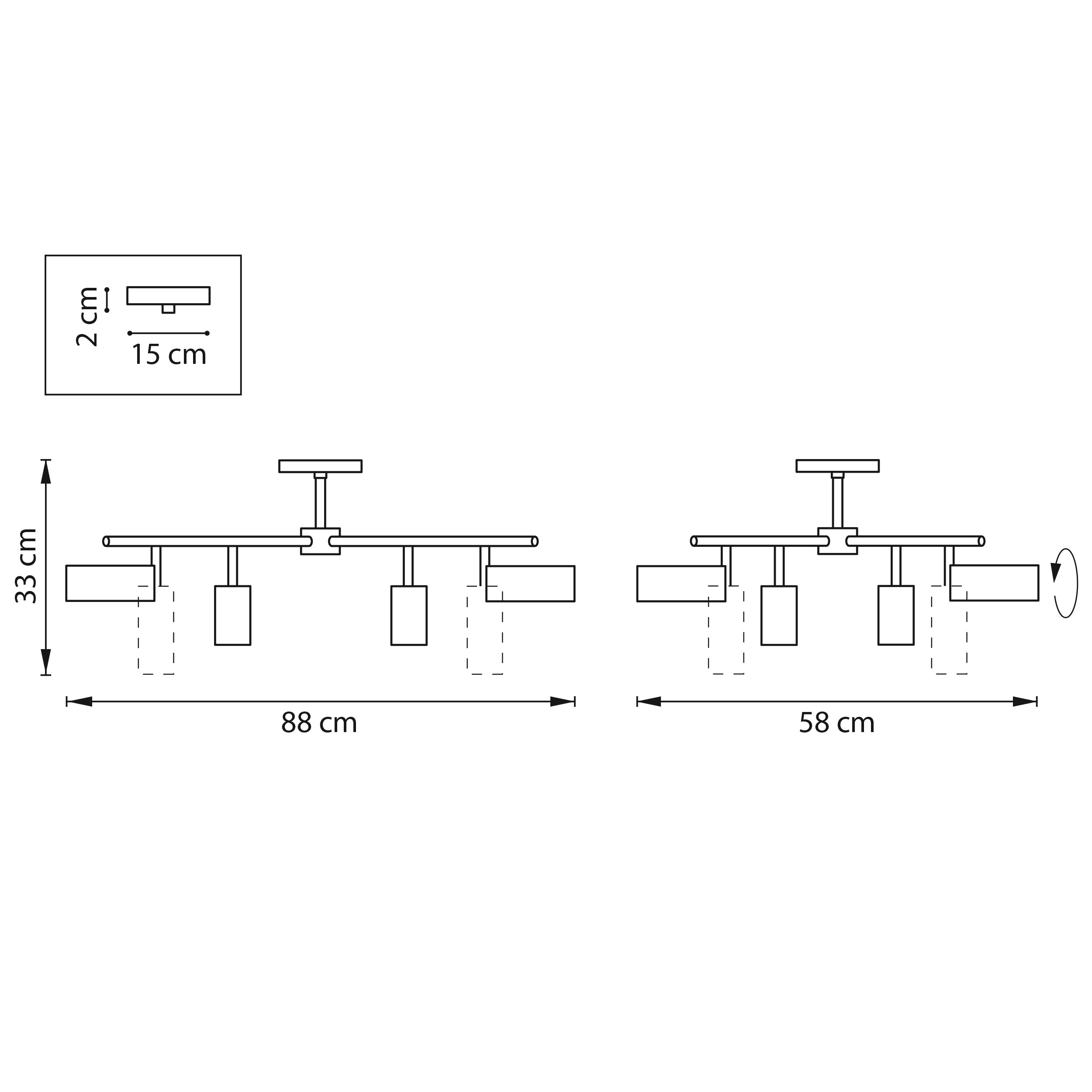 Люстра на штанге Lightstar Rullo LR728364864 (571728+214436-4+214486-4)