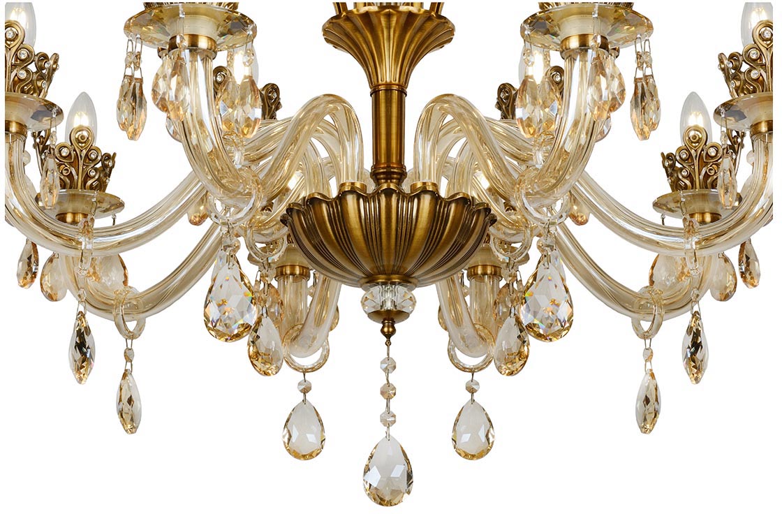 Подвесная люстра iLamp Asia 61078-8+4 BR